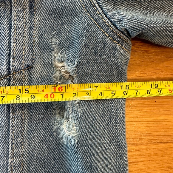 Altar’d State | Women’s light denim jacket with slight distressing - Picture 13 of 16